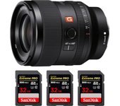 FE 35mm f/1.4 GM + 3 SanDisk 32GB Extreme PRO UHS-II SDXC 300 MB/s + PDF  pulgadas pulgadas20 TÉCNICAS PARA MEJORAR