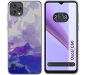 Funda Silicona Transparente Blackview Oscal C60 Acuarela 09