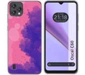 Funda Silicona Transparente Blackview Oscal C60 Acuarela 07