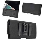 Funda para HTC Exodus 1s (2019) Cinturón Clip Metálico Horizontal Tarjetero Textil y Piel