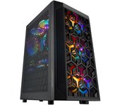 Mars Gaming MCMESH Caja PC Gaming Micro ATX 3x Ventilador FRGB Negro