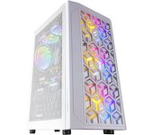 Mars Gaming MCMESHW Caja PC Gaming Micro ATX 3x Ventilador FRGB Blanco