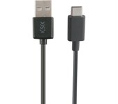 Ksix CABLE DE DATOS Y CARGA USB A USB TIPO C 2.0 3 METRO NEGRO