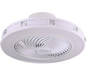 KAIROS Ventilador de techo blanco, 5 aspas, 72W LED 3000-6000K, Al.19xP.50cm