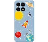 Funda Silicona Azul Honor X8a Espacio