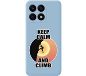 Funda Silicona Azul Honor X8a Hombre Escalada