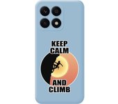 Funda Silicona Azul Honor X8a Mujer Escalada