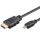 Goobay 3m HDMI A/micro-D cable HDMI HDMI tipo A (Estándar) HDMI tipo D (Micro) Negro