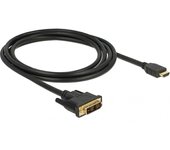DeLOCK 85584 adaptador de cable de vídeo 2 m HDMI tipo A (Estándar) DVI-D