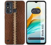 Funda Silicona ZTE Blade A53 Cuero 01