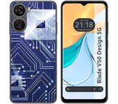 Funda Silicona Zte Blade V50 Design 5G Circuito