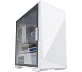 Zalman Z1 Iceberg White - mATX Mid Tower PC Case/Pre-installed fan 2 x 120mm in Mini Tower Blanco