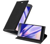 Funda Libro para Sony Xperia XZ1 COMPACT en NEGRO ANTRACITA - Cubierta Proteccion con Cierre Magnetico, Tarjetero y Funcion de Suporte - Etui Case Cover Carcasa
