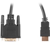 Lanberg CA-HDDV-20CU-0030-BK adaptador de cable de vídeo 3 m HDMI tipo A (Estándar) DVI-D Negro