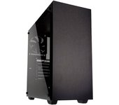 Stronghold Caja PC USB 3.0 Aluminio ATX Midi Tower 3 Ventiladores Negro