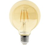 Bombilla E27 (gruesa) Globo JOBIM LED D95 4W 2200K 200lm Ambar-A+