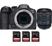 EOS R7 + RF 50mm F1.2 L USM + 3 SanDisk 64GB Extreme PRO UHS-II SDXC 300 MB/s + PDF MCZ DIRECT 20 TÉ