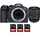 EOS R7 + RF 50mm F1.2 L USM + 3 SanDisk 32GB Extreme PRO UHS-II SDXC 300 MB/s + PDF MCZ DIRECT 20 TÉ
