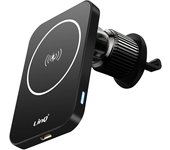 Soporte para coche MagSafe 15W LED Indicador Rejilla Montaje Negro