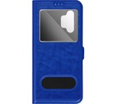 Funda Samsung Galaxy A13 5G, A04s 4G con Solapa Doble Ventana Soporte Vídeo Azul