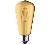 Lámpara E27 (gruesa) VALUE VINTAGE LED 4W 2200K 330lm Ambar-A+