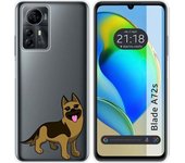 Funda Silicona Zte Blade A72s Perros 03