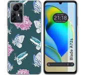 Funda Silicona Zte Blade A72s Flores 10