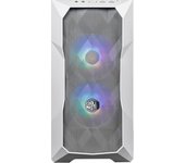 TD300 Mesh Caja PC USB 3.2 Vidrio Templado Micro ATX Minitorre 2 Ventiladores Blanco