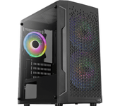 TRINITYMINIBKV2 Caja PC USB 3.0 Cristal Templado ATX Mid Tower 3 Ventiladores Negro