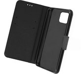 Funda Oppo A73 5G Tarjetero Soporte Vídeo Fancy Style Negro