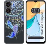 Funda Silicona Zte Blade V50 Design 5G Plumas