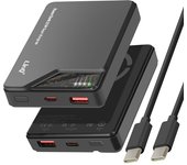 Batería externa 15000mAh con USB C 20W + USB 22.5W Negro
