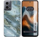 Funda Silicona Motorola Moto G34 5G Mármol 09