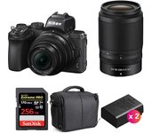 Z50 + 16-50mm + 50-250mm + SanDisk 256GB Extreme Pro UHS-I SDXC 170 MB/s + 2 EN-EL25 + Bolsa + PDF M