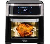 Adler AD 6309 freidora Sencillo 13 L Independiente 2500 W Freidora de aire caliente Negro, Plata