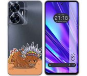 Funda Silicona Transparente Realme C55 Bufalo