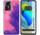 Funda Silicona Zte Blade A72s Acuarela 07