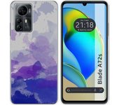 Funda Silicona Zte Blade A72s Acuarela 09