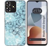 Funda Silicona Zte Blade V50 Design 4G Flores 03