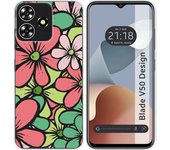 Funda Silicona Zte Blade V50 Design 4G Flores 02