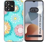 Funda Silicona Zte Blade V50 Design 4G Flores 05