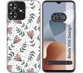 Funda Silicona Zte Blade V50 Design 4G Flores 01