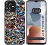 Funda Silicona Zte Blade V50 Design 4G Flores 04