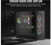 Corsair Case 5000D Airflow Core TempGlass Black Negro