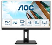 AOC P2 Q24P2Q LED display 60,5 cm (23.8 pulgadas pulgadas) 2560 x 1440 Pixeles Quad HD Negro