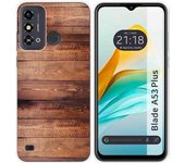 Funda Silicona ZTE Blade A53 Plus Madera 02