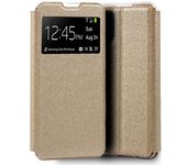 Funda Libro Soporte con Ventana para Xiaomi Mi 10T / Mi 10T Pro color Dorada