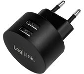 LogiLink PA0218 cargador de dispositivo móvil Universal Negro Corriente alterna Interior