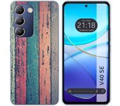 Funda Silicona Vivo V40 SE 5G Madera 10