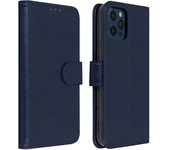 Funda iPhone 12 Pro Max Libro Billetera F. Soporte – Azul